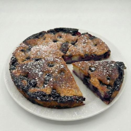 Gluten, veganer Heidelbeerkuchen